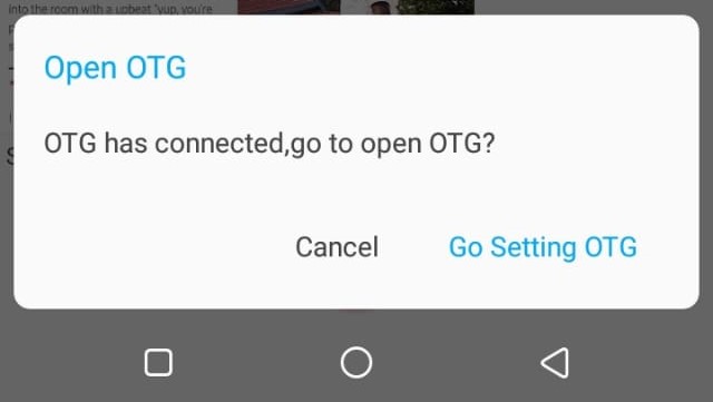 how to fix otg connected pop-up error on tecno phones